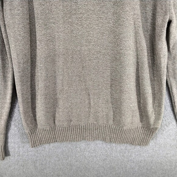 American Eagle Outfitters Pullover Sweater Mens Sz L Brown 1/4 Zip Button Casual - Picture 11 of 12